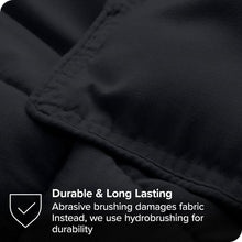 Load image into Gallery viewer, King/Cal King size Luxuriously Soft Down Alternative Comforter Set in Black