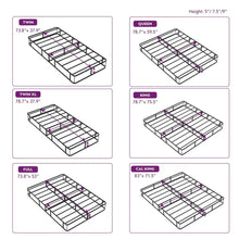 Load image into Gallery viewer, King size 5-inch Low Profile Metal Box Spring Mattress Foundation with Cover