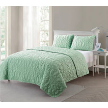Load image into Gallery viewer, King Coastal Beach Starfish Seashell Seahorse Light Green Teal Quilt Set