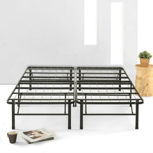 Load image into Gallery viewer, King size Folding Sturdy Metal Platform Bed Frame with Storage Space