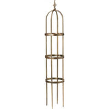 60-inch Copper Finish Steel Outdoor Garden Trellis Obelisk