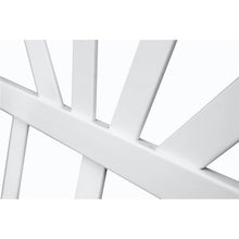 Load image into Gallery viewer, 77-inch Outdoor White Vinyl Lattice Garden Trellis with Arched Top