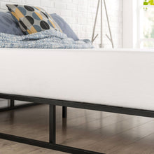 Load image into Gallery viewer, King size Modern 10-inch Low Profile Metal Platform Bed Frame with Wood Slats