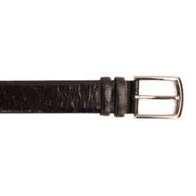 Load image into Gallery viewer, The Johannesburg Black Leather Belt