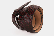 Load image into Gallery viewer, The Randor Burgundy Leather Belt