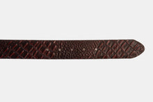 Load image into Gallery viewer, The Randor Burgundy Leather Belt