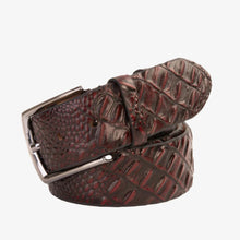 Load image into Gallery viewer, The Randor Burgundy Leather Belt