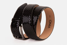 Load image into Gallery viewer, The King Black Leather Belt