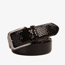 Load image into Gallery viewer, The King Black Leather Belt