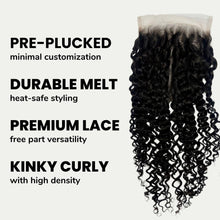 Load image into Gallery viewer, Kinky Curly 5x5 HD Lace Human Hair Closure