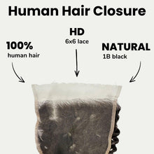 Load image into Gallery viewer, Kinky Curly 6x6 HD Lace Human Hair Closure