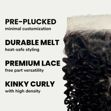 Load image into Gallery viewer, Kinky Curly 7x7 HD Lace Human Hair Closure
