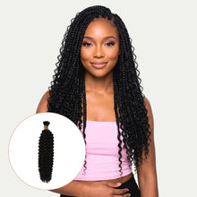 Load image into Gallery viewer, Kinky Curly Bulk 100% Human Braiding Hair
