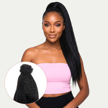 Load image into Gallery viewer, Kinky Straight 100% Human Hair Ponytail Extension