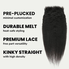 Load image into Gallery viewer, Kinky Straight 5x5 HD Lace Human Hair Closure
