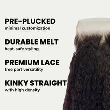 Load image into Gallery viewer, Kinky Straight 7x7 HD Lace Human Hair Closure