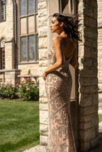 Load image into Gallery viewer, Lara 29744 - Spaghetti Strap Beaded Dress