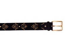 Load image into Gallery viewer, The Lazio Navy Blue Suede Leather Belt
