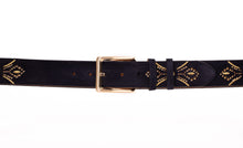Load image into Gallery viewer, The Lazio Navy Blue Suede Leather Belt