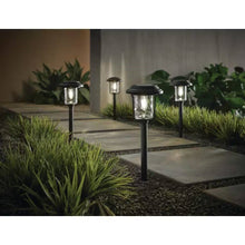 Load image into Gallery viewer, 4 Pack - Solar LED Light Set - Outdoor Path Lighting in Black