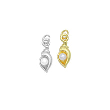 Load image into Gallery viewer, White Pearl On Conch Shell Charm Pendant, Sku#LD701