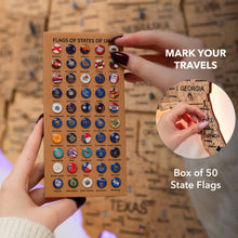 Load image into Gallery viewer, Wooden 3d LED Map of USA  - Gold