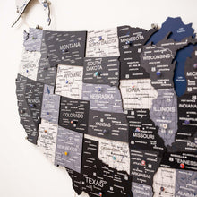 Load image into Gallery viewer, Wooden 3d LED Map of USA - Nordik