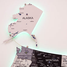 Load image into Gallery viewer, Wooden 3d LED Map of USA - Nordik