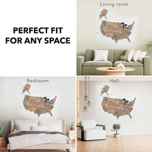 Load image into Gallery viewer, Wooden 3d LED Map of USA - Terra