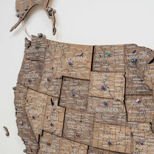 Load image into Gallery viewer, Wooden 3d LED Map of USA - Terra