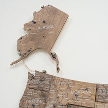 Load image into Gallery viewer, Wooden 3d LED Map of USA - Terra