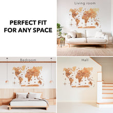 Load image into Gallery viewer, 3D LED Wooden World Map 3.0 Oak