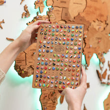 Load image into Gallery viewer, 3D LED Wooden World Map 3.0 Oak