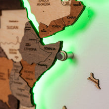 Load image into Gallery viewer, 3D LED / LUMINOUS Wooden World Map 3.0 Ocean