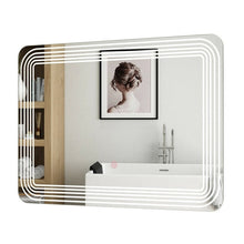 Load image into Gallery viewer, 3 Tone LED Touch Sensor Wall Mounted Bathroom Mirror