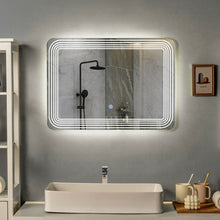 Load image into Gallery viewer, 3 Tone LED Touch Sensor Wall Mounted Bathroom Mirror