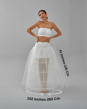 Load image into Gallery viewer, White Wedding Dress Underskirt - Petticoat Skirt for Enhanced Silhouette and Comfort