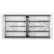 Load image into Gallery viewer, Adjustable Height 4-Foot Commercial Folding Table with White HDPE Top