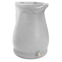 Load image into Gallery viewer, Light Grey Granite 65 Gallon Plastic Urn Rain Barrel with Planter Top