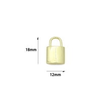 Load image into Gallery viewer, 18K Gold Color Padlock Charm Pendants, Dainty Lock Charms, Padlock Charm, 11x17mm, Sku#LK08