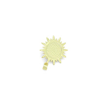 Load image into Gallery viewer, Clear CZ Gold Sunflower Moonstone Stud Earrings Pendant Charm, Sku#LK1303