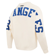 Load image into Gallery viewer, Pro Standard LA Dodgers Wingspan Drop Shoulder Crewneck - Eggshell