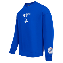 Load image into Gallery viewer, Pro Standard LA Dodgers Wingspan Drop Shoulder Crewneck - Royal Blue
