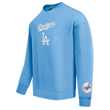 Load image into Gallery viewer, Pro Standard LA Dodgers Wingspan Drop Shoulder Crewneck - University Blue