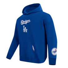 Load image into Gallery viewer, Pro Standard La Dodgers Wingspan Drop Shoulder Hoodie - Dark Blue