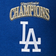 Load image into Gallery viewer, Pro Standard LA Dodgers World Series Wool Varsity Jacket - Royal Blue