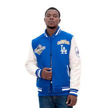 Load image into Gallery viewer, Pro Standard LA Dodgers World Series Wool Varsity Jacket - Royal Blue