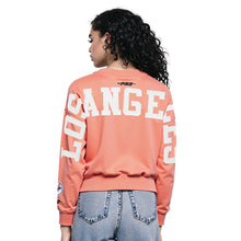 Load image into Gallery viewer, Pro Standard Womens LA Dodgers Cropped Wingspan Crewneck - Guava