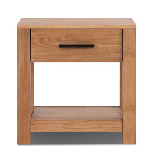 Load image into Gallery viewer, Farmhouse Traditional Rustic Pine Wood 1-Drawer Nightstand Bedside Table