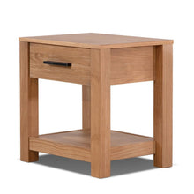 Load image into Gallery viewer, Farmhouse Traditional Rustic Pine Wood 1-Drawer Nightstand Bedside Table